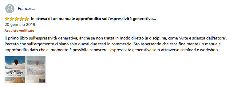 recensione gianluca testa l'attore oltre l'arte